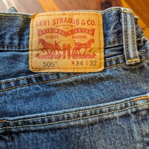 Mens Levi's denim jeans.